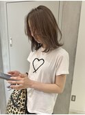 YOKE 切りっぱなしボブレイヤーボブミルクティーグレージュ