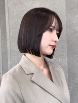 ロンド 表参道店(Lond)&nbsp;くびれヘア/アプリコットオレンジ/ボブ/髪質改善/縮毛矯正/池袋