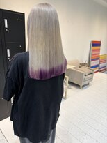 ニュート(Neut )&nbsp;ホワイトシルバーベージュ/エンドカラーパープル/ハイトーン