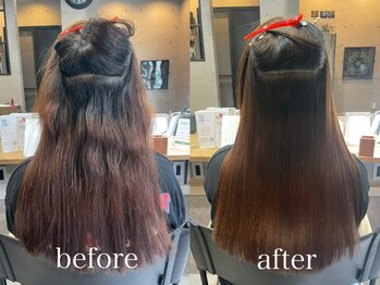 リラスヘアー(RILAS HAIR)の写真/【庄内駅5分】髪質に合わせて厳選した薬剤で、乾かすだけでサラ艶髪に◎