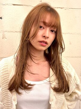 ランプ 代官山(the lamp) ブリーチなしダブルカラーハッシュレイヤーカット冬カラー