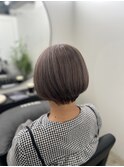 【脱・白髪染め】白髪ぼかしハイライト×大人上品ショート