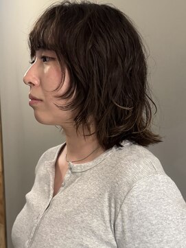 サンプラス(san+) レイヤーパーマ顔周りレイヤーくせ毛パーマレイヤーボブ