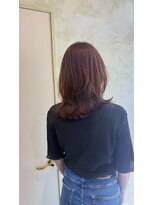 ヴァルゴール はりまや町店(Virgowl) オレンジブラウン×ミディアムレイヤー