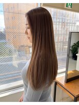 零秒女髪 千里丘店&nbsp;上品な艶髪ロングストレート美髪スタイル髪質改善髪質改善カラー