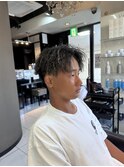 ツイストスパイラルパーマ メンズパーマ メッシュパーマ 眉毛