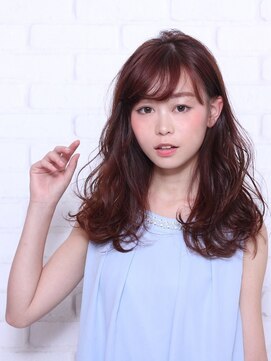 ブレラ ヘアー デザイン(Brella hair design) 【Brella hair design】 ルーズウェーブ×ピンクブラウン