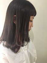 チクロヘアー(Ticro hair) AOI_ラベンダーグレー×インナーパープル