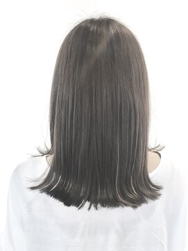 フレイムスヘアデザイン(FRAMES hair design) 外ハネミディ×メルティベージュ