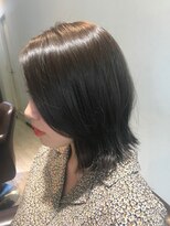 ケーズヘアー 緑が丘店(k's hair)&nbsp;ナチュラルくびれ切りっぱなしボブ
