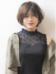 《Eden》大人可愛いひし形シルエット☆ショートボブ◎20代30代