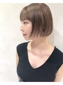 【田中智大】ミニボブ×クリーミーベージュ