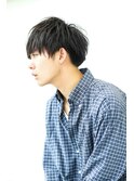 メンズ刈り上げツーブロック横顔マッシュ