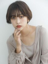 ヘアエジェリプリム (hair&spa egerie prime) [朝ラク]オシャレショートボブ/グレージュカラー/30代40代50代