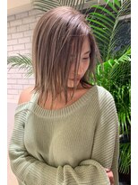 トルネード(TORNADO)&nbsp;ハイライトバレイヤージュボブ外ハネ