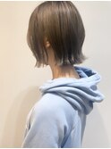 ぱつっとボブ/切りっぱボブ/ミニボブ/グレージュ