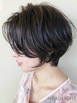 ソーエン バイ ヘッドライト 釧路若松店(soen by HEADLIGHT) レイヤーカット×丸みショートボブ_851M1422