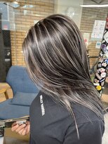 ラフ(LAFF) #バレイヤージュ#グレージュカラー#ボブウルフ#ココアベージュ