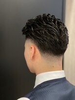 ヒロギンザ 上野店(HIRO GINZA) ビジネスショート七三パーマスタイル