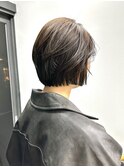 大人可愛い切りっぱなしひし形コンパクトボブモカベージュ