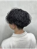 くるくる波巻きパーマ