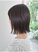 あご下1cm切りっぱなしボブ