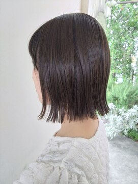 ムクヘア 御幸店(MUKU hair) あご下1cm切りっぱなしボブ