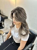 ブレンド 渋谷(BLend)&nbsp;前髪アンブレラカラーこなれミディイメチェンウェーブパーマ