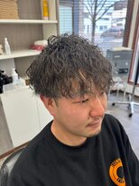 エイト(AITE)&nbsp;ベリーショート/ダークアッシュ/ニュアンスパーマ/韓国マッシュ