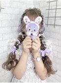 ライブヘアセット☆編み込みツイン