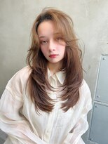ロジッタ(ROJITHA) 【ROJITHA表参道原宿】顔まわりレイヤー×シナモンベージュ