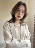 似合わせ小顔ミディアム×ゆるめパーマ