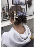 卒業式hair set