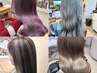 【ハイトーンや透明感が欲しい方】カット+ダブルカラー（ブリーチ込み）