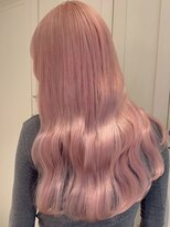 ベレーザ 渋谷(BELEZA)&nbsp;13155ブリーチ＆ダブルカラーレイヤーカットラベンダーピンク