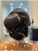 金箔ヘアセット