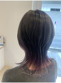 ツートンカラー，グレー，パープル【草加】