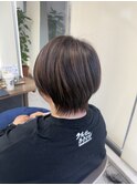ショートヘア×ハイライト