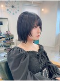 顔まわりレイヤーボブ