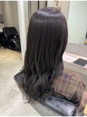 髪質再生カラー／暗髪／地毛風グレージュ