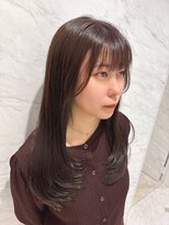 エアー 福岡(AIR)&nbsp;【AIR福岡 西】レイヤーカット/ブラウンカラー/透明感カラー