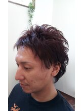 ヘアワークプラス(HAIRWORK PLUS+) ポイントパーマ×ミディアムスタイル