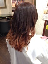 フェリシータ 総持寺店(felicita)&nbsp;レッド系グラデーションカラー♪ミックス巻き