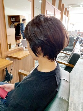 ビーチ ヘア メイク 綱島店(BEACH hair make) ナチュラルショート/マッシュヘアー/こっくりカラー/うる艶髪