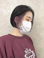 サンク 原宿 表参道(cinq)&nbsp;インナーカラーイヤリングカラーフェイスフレーミングブリーチ