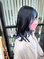 ジュノ 鹿児島中央店(Juno)&nbsp;フェイスフレーミング×ブルー