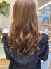 【彩花指名クーポン】コテ巻き風パーマ+ケアトリートメント