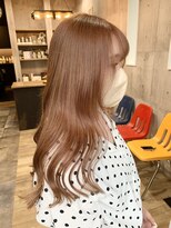 ハク(haku) [yuuki]ピンクベージュミルクティーレイヤーカット髪質改善