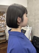 メルシー トータル ブランディング サロン(merci TOTAL BRANDING SALON)&nbsp;大人ぱつっとミニボブ/艶髪カラー/アッシュグレージュ