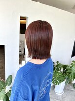 イロ(iro.)&nbsp;レッドブラウン＋切りっぱなしボブ